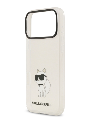 Karl Lagerfeld для iPhone 17 Pro Max чехол IML NFT Choupette Hard Transparent