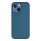 Силиконовый чехол Uniq LINO MagSafe для iPhone 13, синий