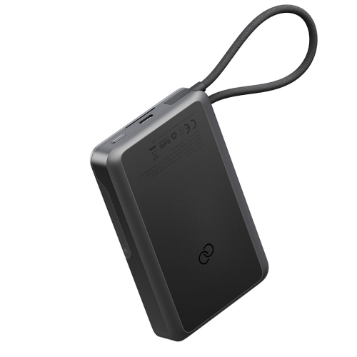 Energea АКБ Integra 20s (CCC), 10000 Hybrid Solid State USB-C PD20W with Cable and Stand Gun/Black