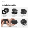 Elago для Galaxy Buds 4/4 Pro чехол Silicone Hang case Black