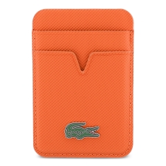 Lacoste картхолдер Wallet MagSafe Cardslot PVC Lacquer Metal logo Orange