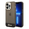 Чехол Guess Translucent w Electroplated camera Hard для iPhone 14 Pro, черный