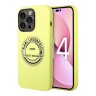 Чехол Lagerfeld Liquid silicone Round RSG logo для iPhone 14 Pro Max, зеленый