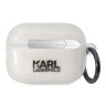 Чехол Lagerfeld TPU Glitters with ring NFT Karl & Choupette для Airpods Pro 2, прозрачный