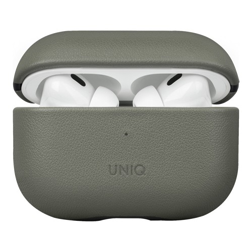 Чехол Uniq Terra Genuine Leather with handstrap для AirPods Pro 2, зеленый