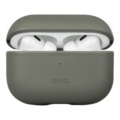 Чехол Uniq Terra Genuine Leather with handstrap для AirPods Pro 2, зеленый