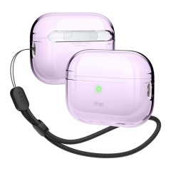 Чехол Elago Clear case with Round strap для AirPods Pro 2, Lavender