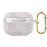 Чехол Guess PU leather 4G with metal logo с карабином для Airpods Pro 2, розовый