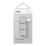 Органайзер для проводов Uniq POD Mag (3 держателя + база) на магнитах, Light grey