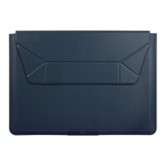 Uniq для ноутбуков 14&quot; чехол Oslo V.2 PU leather Magnetic Laptop sleeve/foldable stand Navy Blue