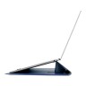 Uniq для ноутбуков 14" чехол Oslo V.2 PU leather Magnetic Laptop sleeve/foldable stand Navy Blue