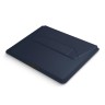 Uniq для ноутбуков 14" чехол Oslo V.2 PU leather Magnetic Laptop sleeve/foldable stand Navy Blue