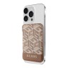 Guess магнитный бумажник Wallet Cardslot MagSafe G CUBE Brown