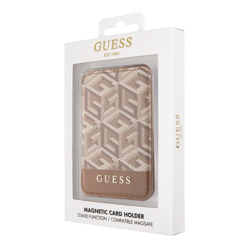 Guess магнитный бумажник Wallet Cardslot MagSafe G CUBE Brown