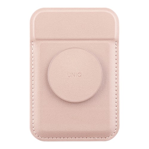 Uniq магнитный бумажник с функцией стенда FLIXA Magnetic card holder Pop-out Grip-stand Pink