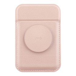Uniq магнитный бумажник с функцией стенда FLIXA Magnetic card holder Pop-out Grip-stand Pink