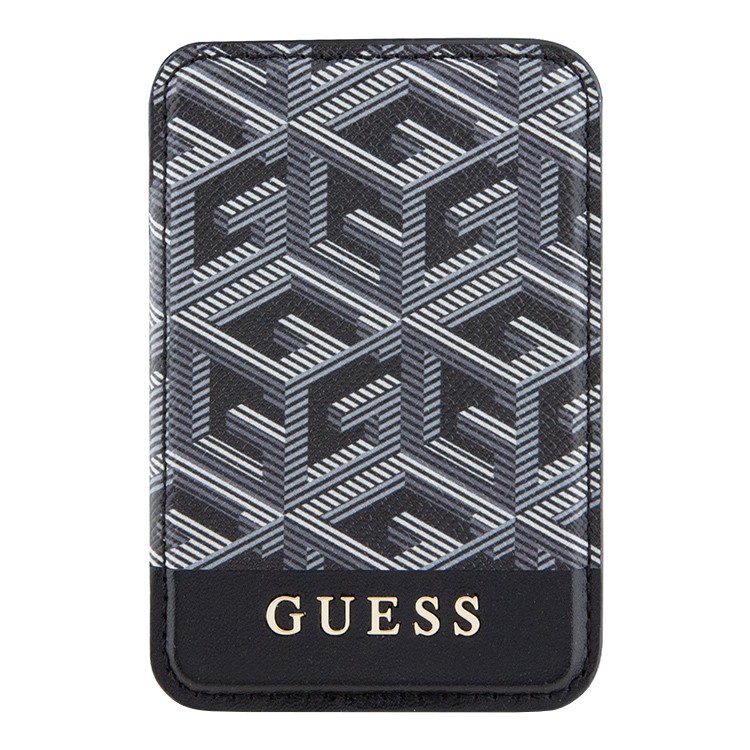 Guess MagSafe PU G CUBE with metal logo Black