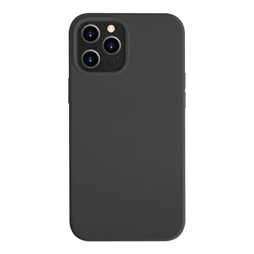 Чехол Uniq LINO Anti-microbial для iPhone 12 Pro Max, черный