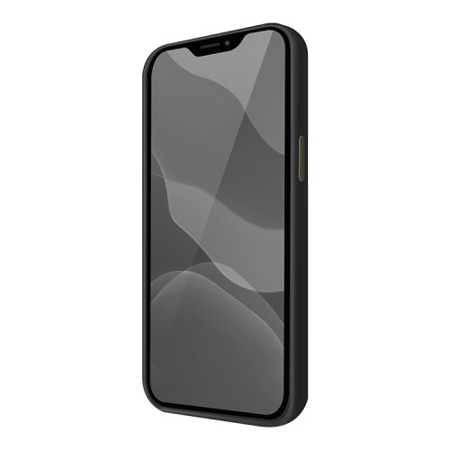 Чехол Uniq LINO Anti-microbial для iPhone 12 Pro Max, черный