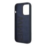 BMW для iPhone 15 Pro Max чехол Signature Liquid silicone Metal logo Hard Navy