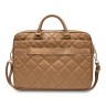 Guess для ноутбуков 15"/16" сумка Quilted Bag 4G metal logo with Zipper Brown