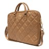 Guess для ноутбуков 15"/16" сумка Quilted Bag 4G metal logo with Zipper Brown