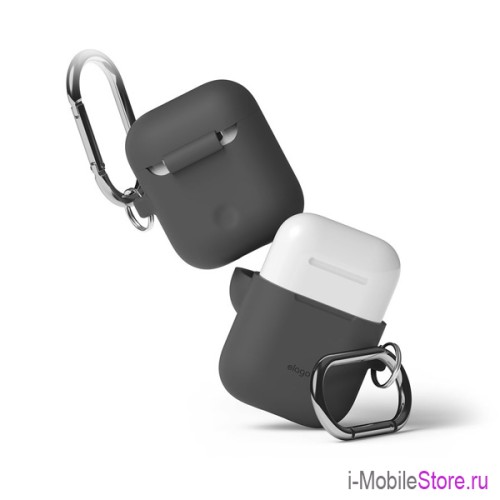 Чехол Elago Hang case для AirPods 1/2, серый