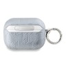 Karl Lagerfeld для Airpods Pro 2 чехол PU Saffiano Monogram with ring NFT Metal Head Karl&Choupette Silver