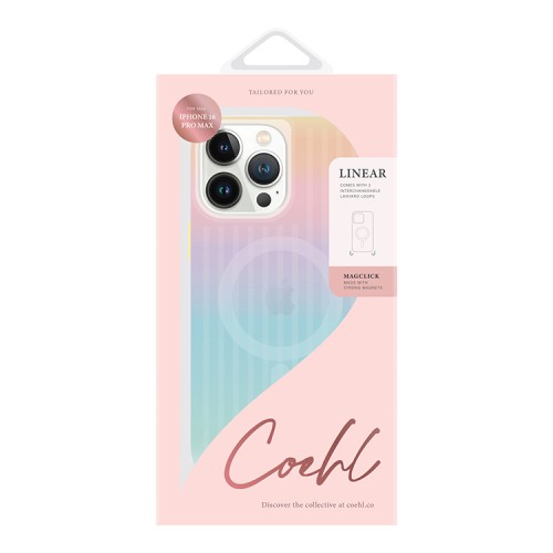 Uniq для iPhone 16 Pro Max чехол COEHL Linear Iridescent (MagSafe)