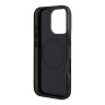 Mercedes для iPhone 16 Pro чехол PC/TPU Double layer Crossed lines Hard Black (MagSafe)