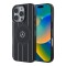 Mercedes для iPhone 16 Pro чехол PC/TPU Double layer Crossed lines Hard Black (MagSafe)