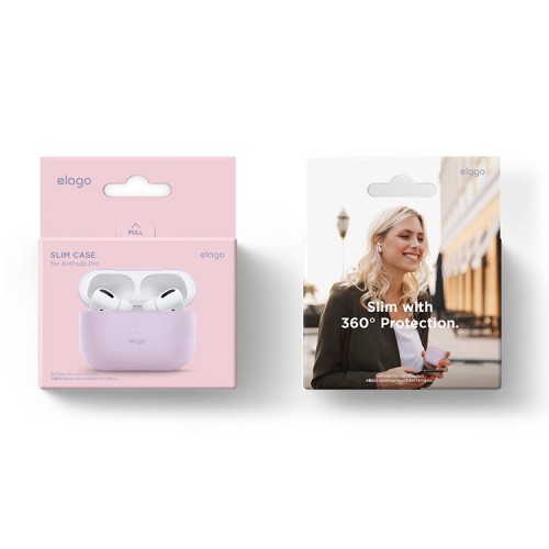 Чехол Elago Slim Silicone case для AirPods Pro, Lavender