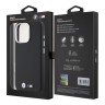 BMW для iPhone 16 Pro Max чехол M-Collection PU Kevlar Full Wrapped Metal logo & Camera Hard Black