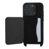 Karl Lagerfeld для iPhone 16 Pro Max чехол Crossbody cardslot PU Saffiano NFT Karl&Choupette Hard Black