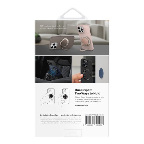 Uniq магнитный держатель GripFit Classic 360 Magnetic Mount & Kickstand Blue