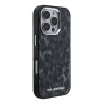 Karl Lagerfeld для iPhone 16 Pro чехол PC/TPU Leopard Metal camera Hard Black (MagSafe)