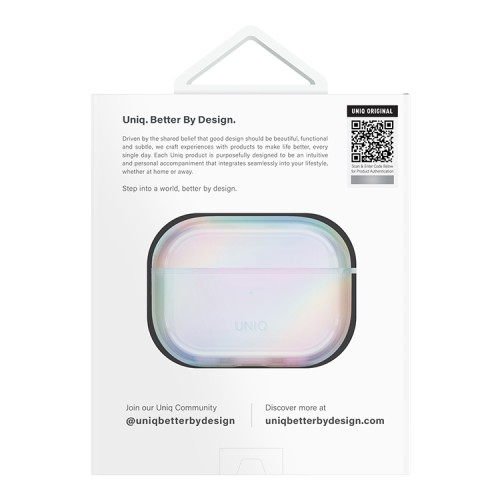 (Уценка) Uniq для Airpods Pro 2 чехол Iridescia (holographic) Holo Quartz