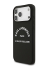 Karl Lagerfeld для iPhone 17 Pro Max чехол Liquid silicone RSG logo Hard Black (MagSafe)