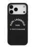 Karl Lagerfeld для iPhone 17 Pro Max чехол Liquid silicone RSG logo Hard Black (MagSafe)