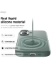 Elago для iPhone 17 чехол Magnetic Silicone Midnight Green (MagSafe)