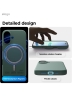 Elago для iPhone 17 чехол Magnetic Silicone Midnight Green (MagSafe)