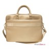 Сумка Guess Saffiano Script logo Bag для ноутбука до 15 дюймов, золотая