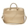 Сумка Guess Saffiano Script logo Bag для ноутбука до 15 дюймов, золотая