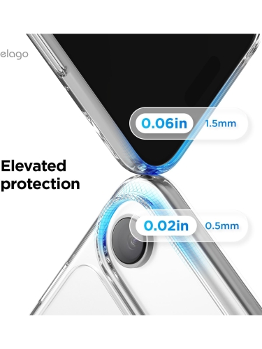Elago для iPhone Air чехол HYBRID (pc/tpu) Clear