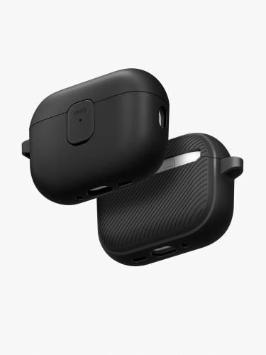 Uniq для Airpods Pro 3 чехол CLYDE Lock case Black/Dark Grey