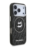 Karl Lagerfeld для iPhone 17 Pro Max чехол IML NFT Choupette Head on logo Metal Cam Hard Black (MagSafe)