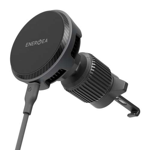 Energea Автодержатель-беспроводное ЗУ MagArctic Drive Qi 2.2  25W Air/Dash +АЗУ 45WGunmetal