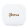 Guess Наушники TWS Bluetooth PU Leather Script metal logo with AI White