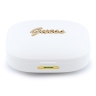 Guess Наушники TWS Bluetooth PU Leather Script metal logo with AI White