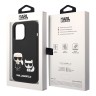 Чехол Lagerfeld Liquid silicone Karl & Choupette Hard для iPhone 14 Pro Max, черный